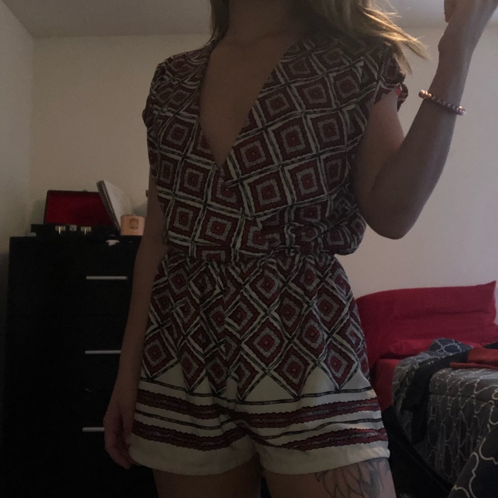Better Be Clothing patterned romper